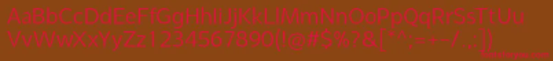 SyabilBook Font – Red Fonts on Brown Background