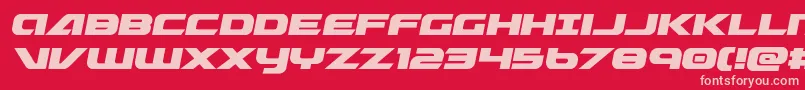 フォントGraymalkincompact – 赤い背景にピンクのフォント
