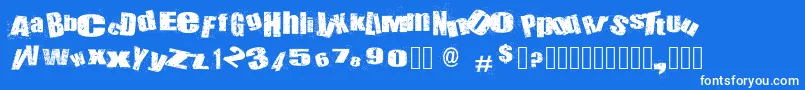 Подробнее о шрифте Deathlane Шрифт Deathlane – белые шрифты на синем фоне