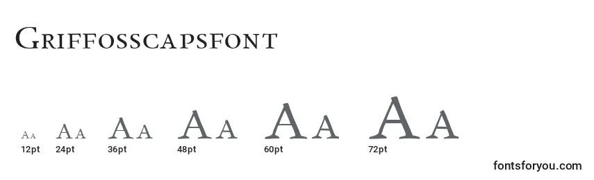 Griffosscapsfont Font Sizes