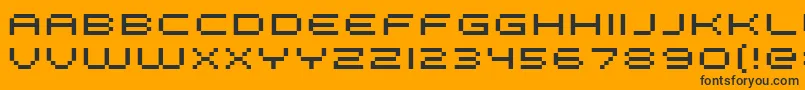 Fffge Font – Black Fonts on Orange Background