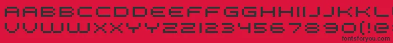 Fffge Font – Black Fonts on Red Background