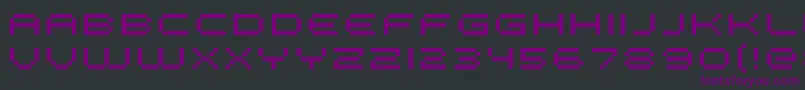 Шрифт Fffge – фиолетовые шрифты на чёрном фоне