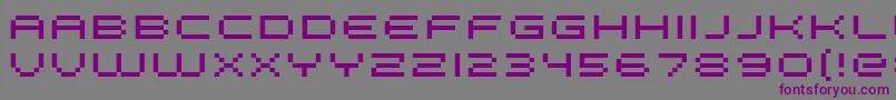 Fffge Font – Purple Fonts on Gray Background