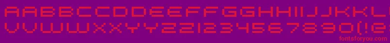 Fffge Font – Red Fonts on Purple Background