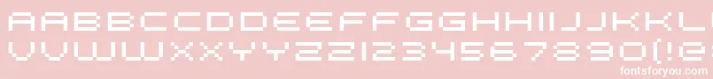 Fffge Font – White Fonts on Pink Background