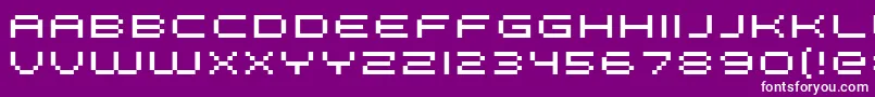 Fffge Font – White Fonts on Purple Background