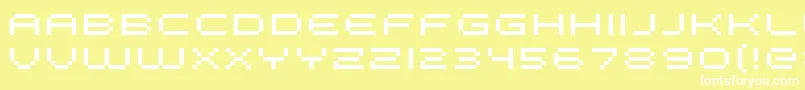 Fffge Font – White Fonts on Yellow Background