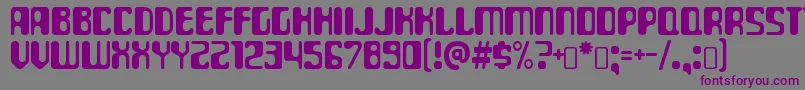 ParaaminobenzoicRegular Font – Purple Fonts on Gray Background