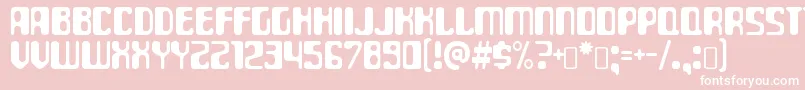 ParaaminobenzoicRegular Font – White Fonts on Pink Background