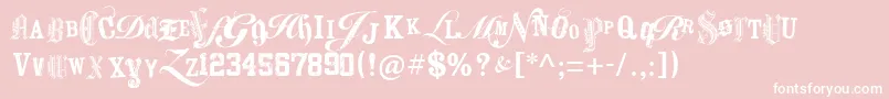 KeetanoAtlMygangsta Font – White Fonts on Pink Background