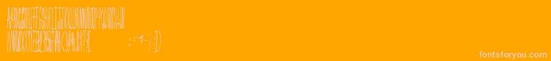 フォントForestfire – オレンジの背景にピンクのフォント