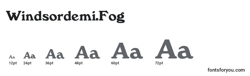 Windsordemi.Fog Font Sizes