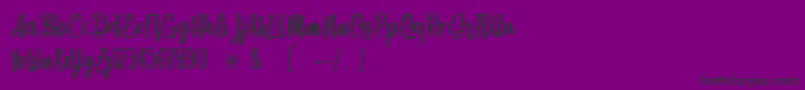 BeachSociety Font – Black Fonts on Purple Background