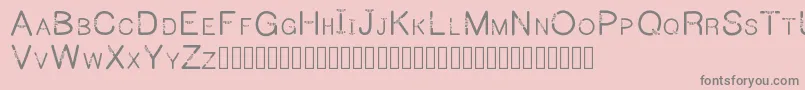 Jeepcaps Font – Gray Fonts on Pink Background