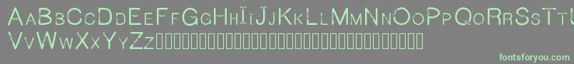 Jeepcaps Font – Green Fonts on Gray Background