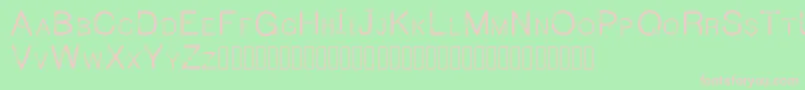 Jeepcaps Font – Pink Fonts on Green Background