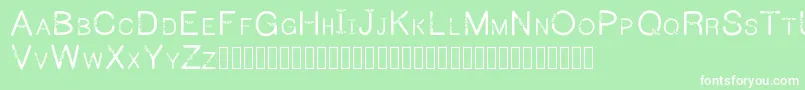 Jeepcaps Font – White Fonts on Green Background