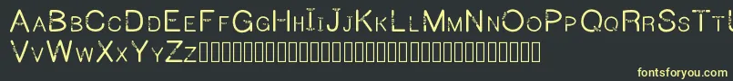 Jeepcaps Font – Yellow Fonts on Black Background