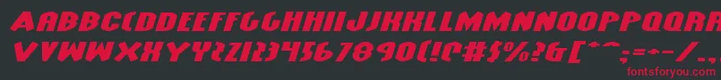 GrendelsMotherExtraExpItl Font – Red Fonts on Black Background