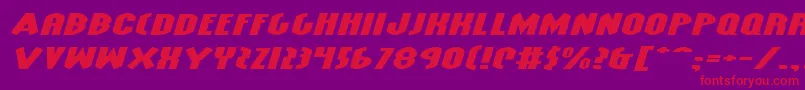 GrendelsMotherExtraExpItl Font – Red Fonts on Purple Background