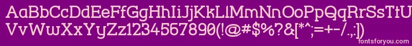 More about StreetCornerSlabSemibold Font StreetCornerSlabSemibold Font – Pink Fonts on Purple Background