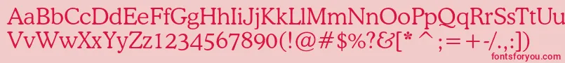 Cooperlightcbt Font – Red Fonts on Pink Background