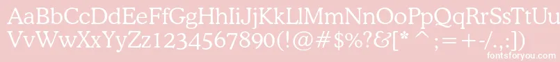Cooperlightcbt Font – White Fonts on Pink Background