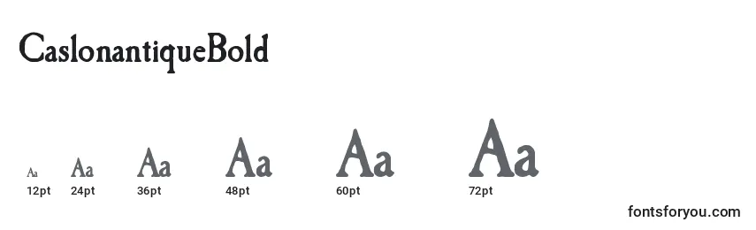CaslonantiqueBold Font Sizes