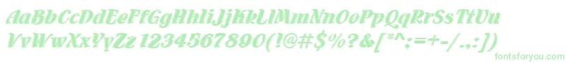 Flamencoinld Font – Green Fonts on White Background