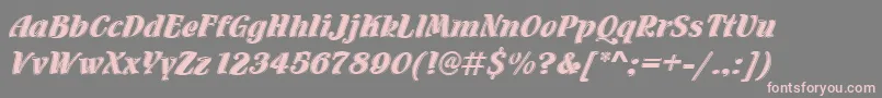 Flamencoinld Font – Pink Fonts on Gray Background