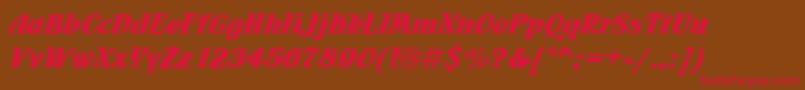 Flamencoinld Font – Red Fonts on Brown Background