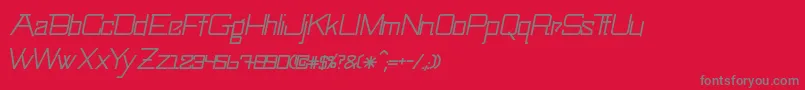SwingarmyoriLightitalic Font – Gray Fonts on Red Background