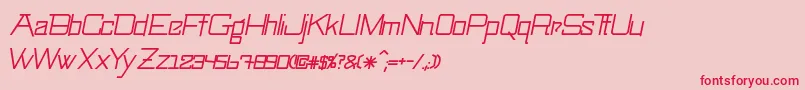 SwingarmyoriLightitalic Font – Red Fonts on Pink Background