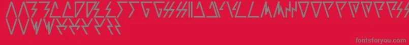 Laggtastic Font – Gray Fonts on Red Background
