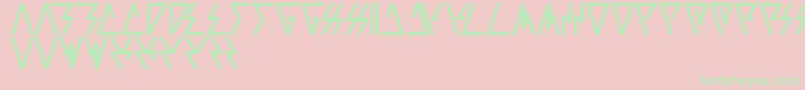 Laggtastic Font – Green Fonts on Pink Background
