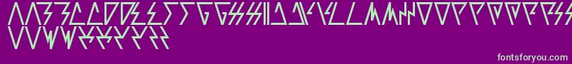 Laggtastic Font – Green Fonts on Purple Background