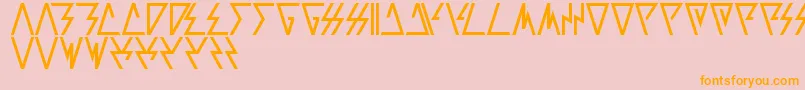 Laggtastic Font – Orange Fonts on Pink Background