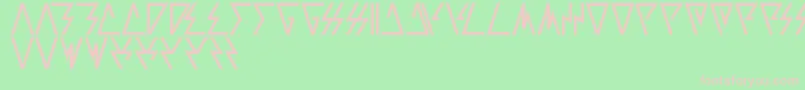 Laggtastic Font – Pink Fonts on Green Background