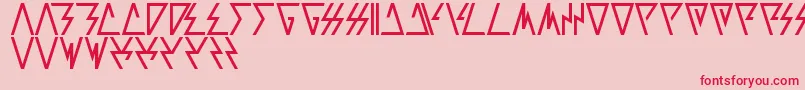 Laggtastic Font – Red Fonts on Pink Background