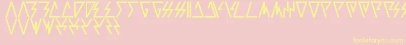 Laggtastic Font – Yellow Fonts on Pink Background