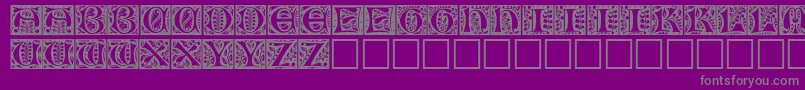 Christensencaps Font – Gray Fonts on Purple Background