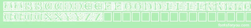 Christensencaps Font – White Fonts on Green Background