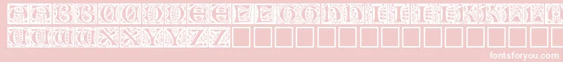 Christensencaps Font – White Fonts on Pink Background