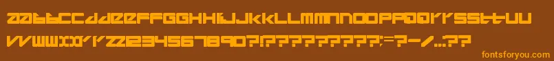 Divlit001 Font – Orange Fonts on Brown Background