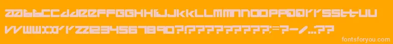 Divlit001 Font – Pink Fonts on Orange Background