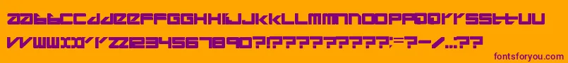 Divlit001 Font – Purple Fonts on Orange Background