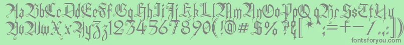 HeidornHill Font – Gray Fonts on Green Background