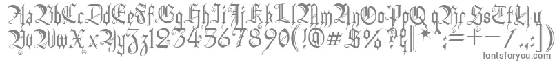 HeidornHill-Schriftart – Graue Schriften auf weißem Hintergrund