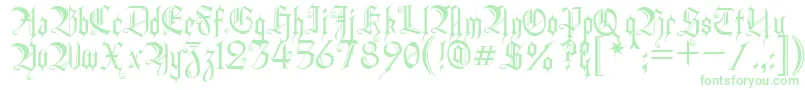 HeidornHill-Schriftart – Grüne Schriften
